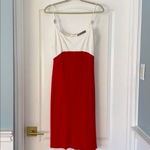 ASOS body con dress with gold detail on strap